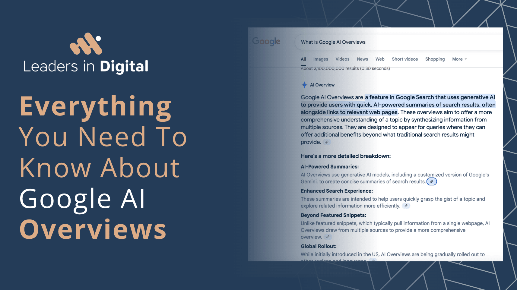 AI overviews, AIO's Google AI Overviews